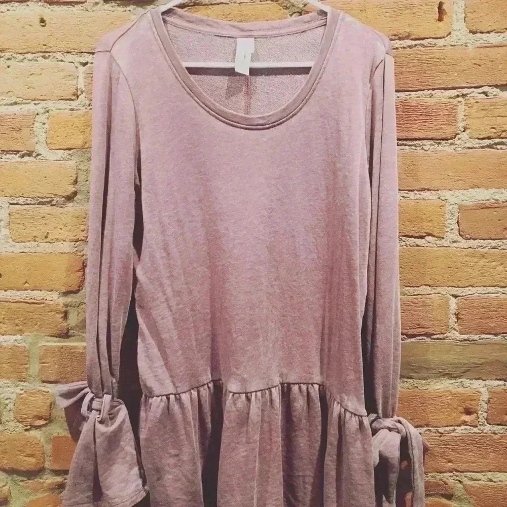 Allison Joy Blair Peplum Ruffle Tunic - Picture 2 of 2